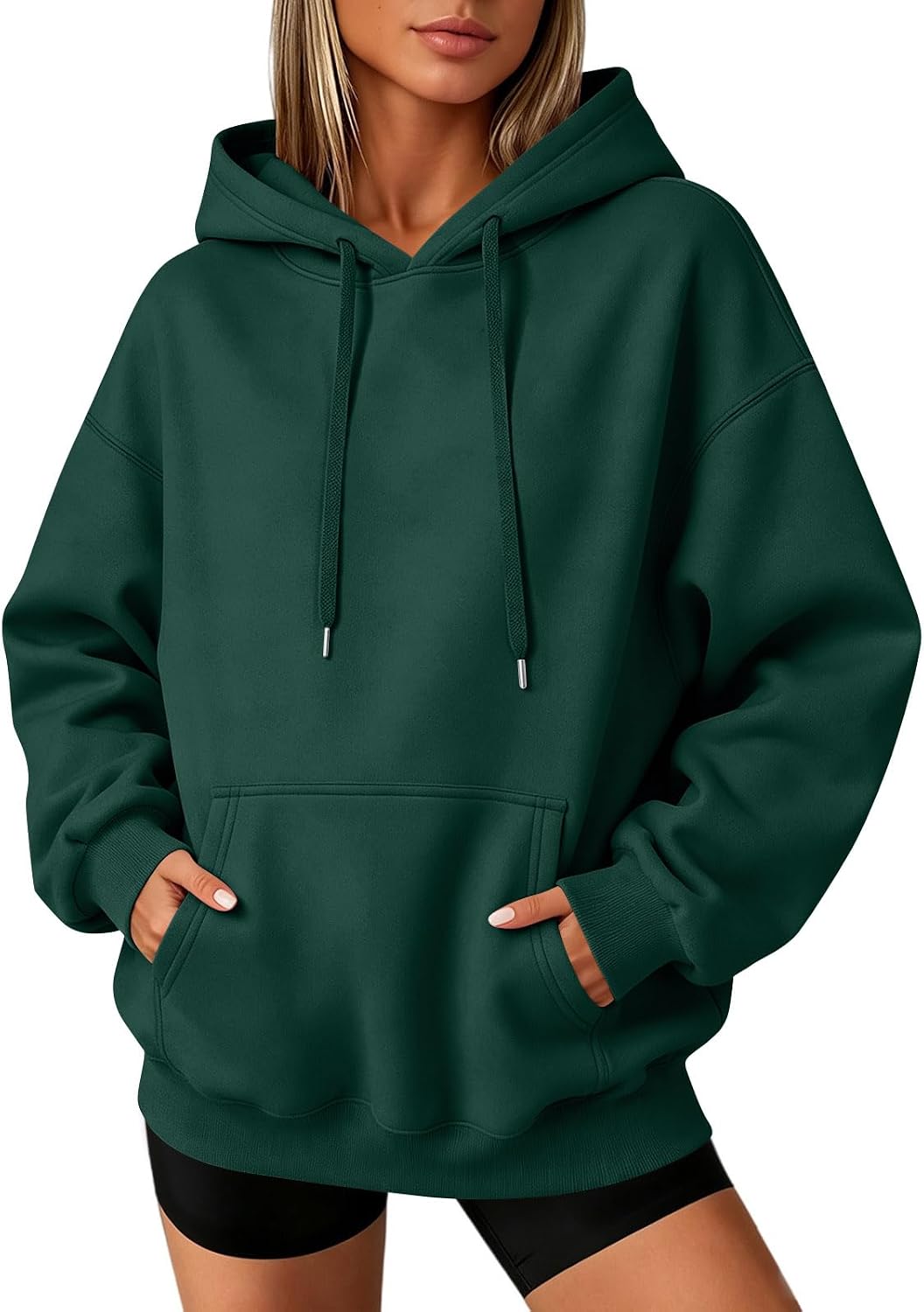 Slakkenreis Oversized Hoodie Women Cozy Fleece Fall Sweatshirts Y2K Hoodies Casual Drawstring Hooded Sweatshirts with Pockets