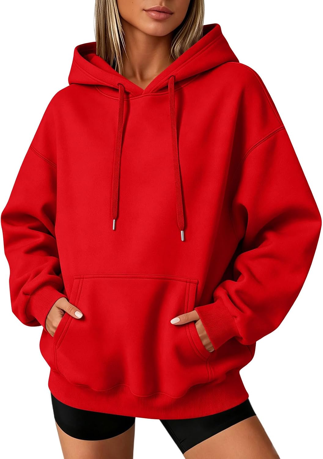 Slakkenreis Oversized Hoodie Women Cozy Fleece Fall Sweatshirts Y2K Hoodies Casual Drawstring Hooded Sweatshirts with Pockets