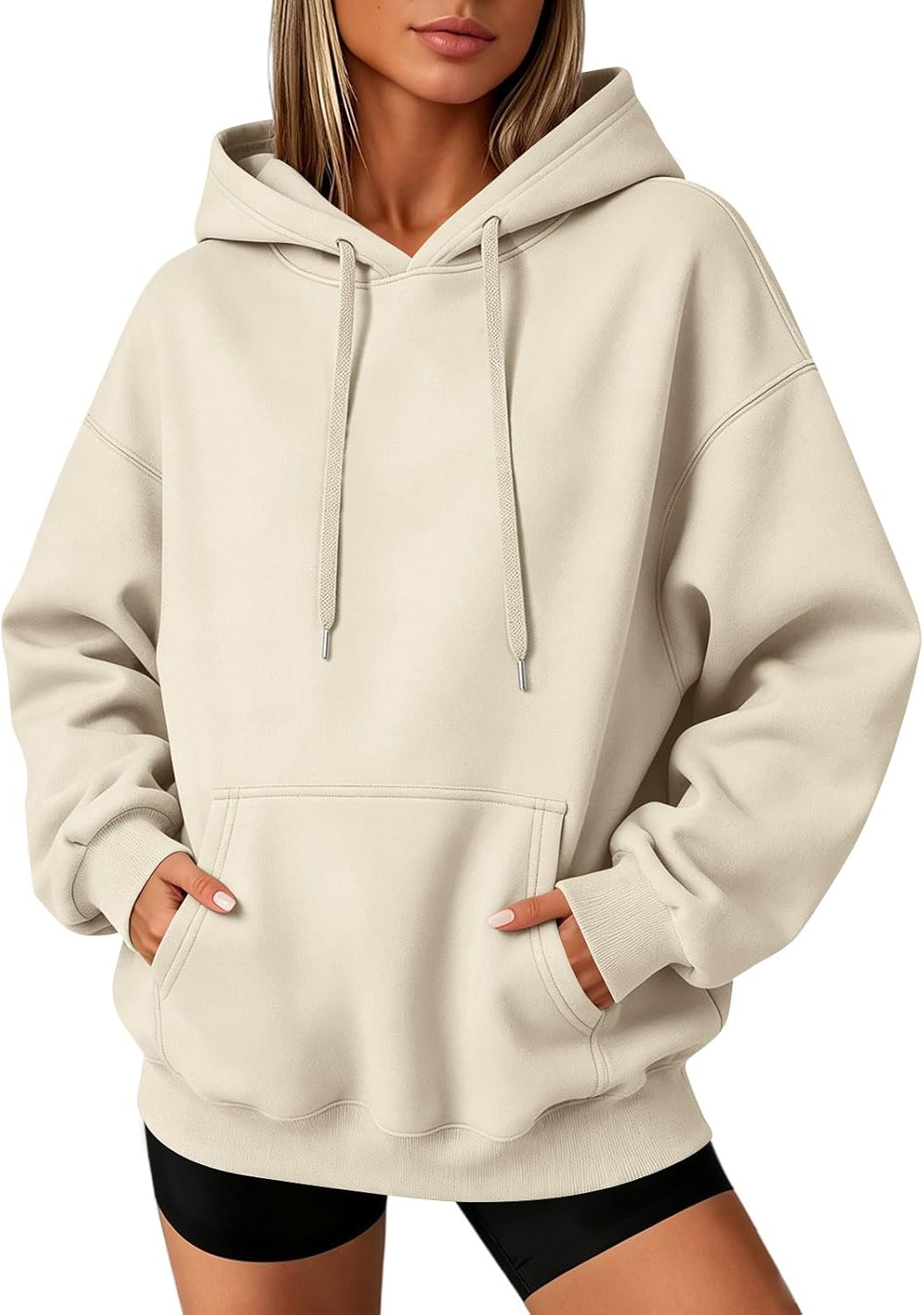 Slakkenreis Oversized Hoodie Women Cozy Fleece Fall Sweatshirts Y2K Hoodies Casual Drawstring Hooded Sweatshirts with Pockets