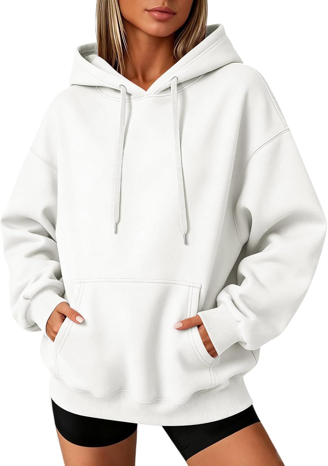 Slakkenreis Oversized Hoodie Women Cozy Fleece Fall Sweatshirts Y2K Hoodies Casual Drawstring Hooded Sweatshirts with Pockets