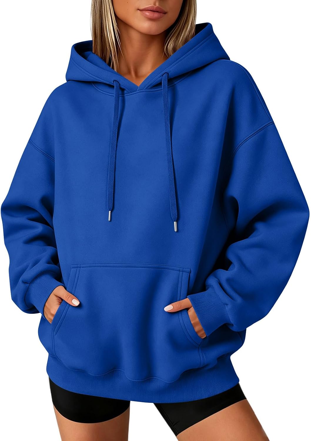 Slakkenreis Oversized Hoodie Women Cozy Fleece Fall Sweatshirts Y2K Hoodies Casual Drawstring Hooded Sweatshirts with Pockets