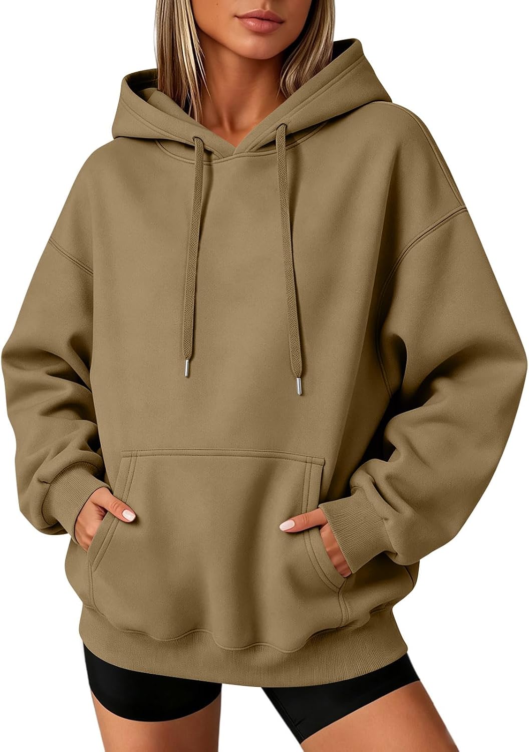 Slakkenreis Oversized Hoodie Women Cozy Fleece Fall Sweatshirts Y2K Hoodies Casual Drawstring Hooded Sweatshirts with Pockets