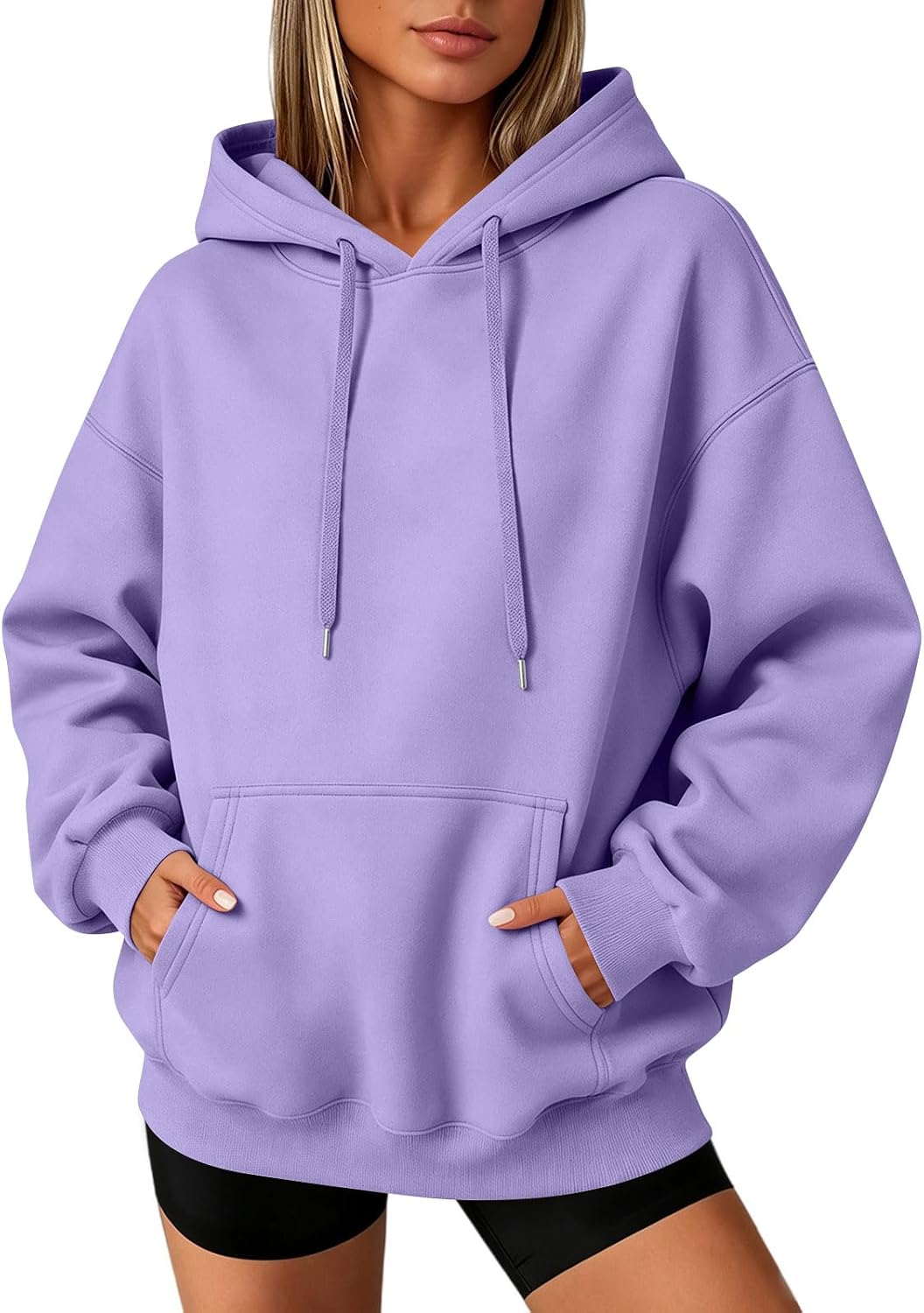Slakkenreis Oversized Hoodie Women Cozy Fleece Fall Sweatshirts Y2K Hoodies Casual Drawstring Hooded Sweatshirts with Pockets