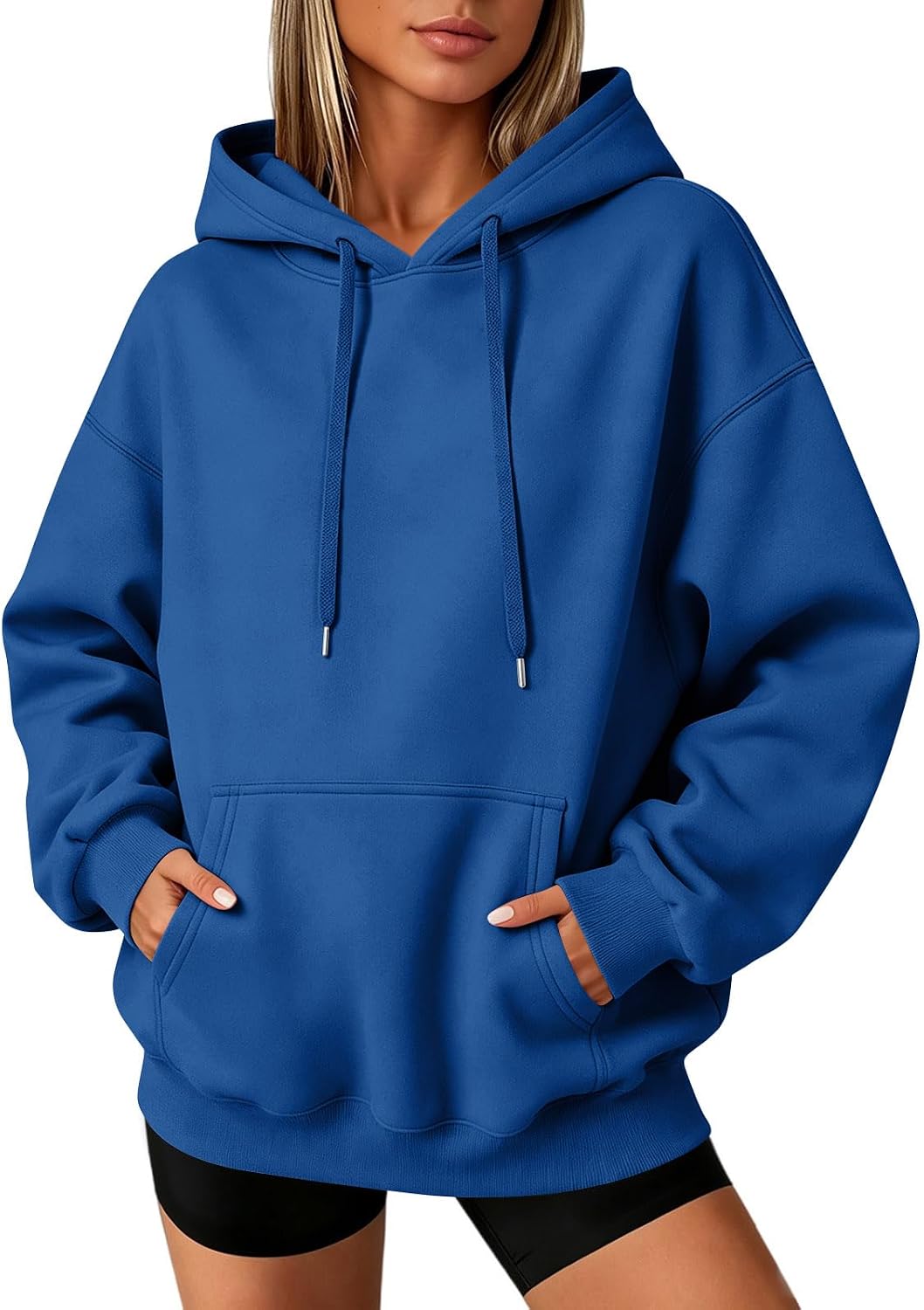 Slakkenreis Oversized Hoodie Women Cozy Fleece Fall Sweatshirts Y2K Hoodies Casual Drawstring Hooded Sweatshirts with Pockets