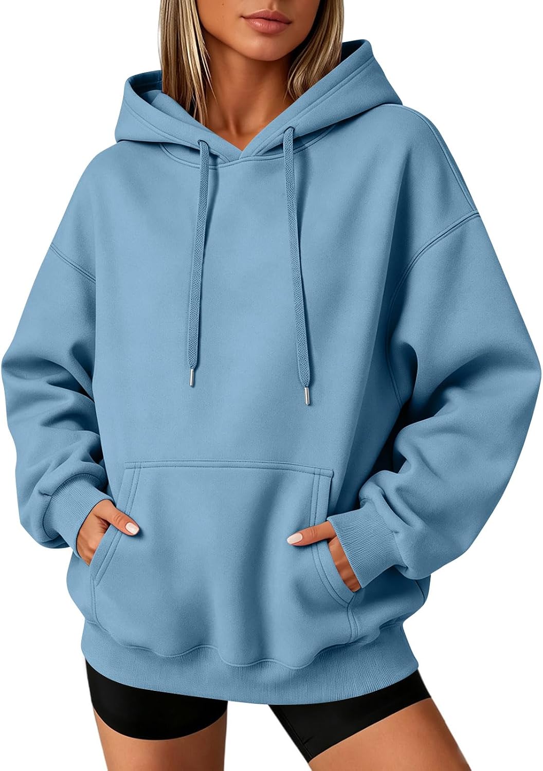 Slakkenreis Oversized Hoodie Women Cozy Fleece Fall Sweatshirts Y2K Hoodies Casual Drawstring Hooded Sweatshirts with Pockets