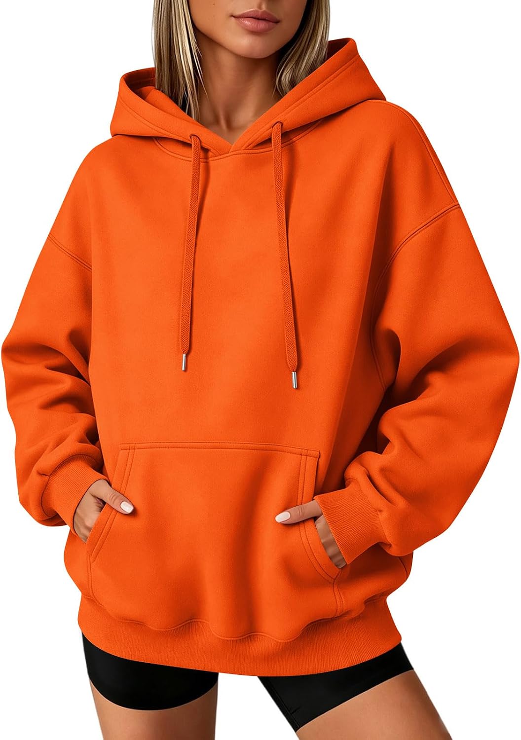 Slakkenreis Oversized Hoodie Women Cozy Fleece Fall Sweatshirts Y2K Hoodies Casual Drawstring Hooded Sweatshirts with Pockets
