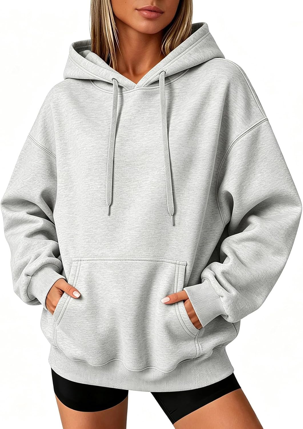 Slakkenreis Oversized Hoodie Women Cozy Fleece Fall Sweatshirts Y2K Hoodies Casual Drawstring Hooded Sweatshirts with Pockets