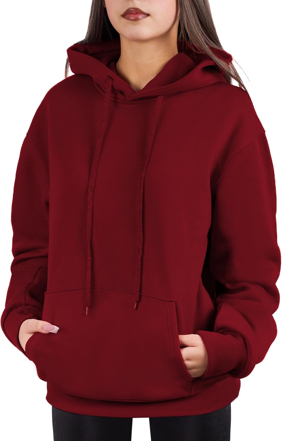Cloud Essentials Oversized Pullover Hoodie for Women Soft Fleece Cotton Blend, Cozy Everyday Sweatshirt