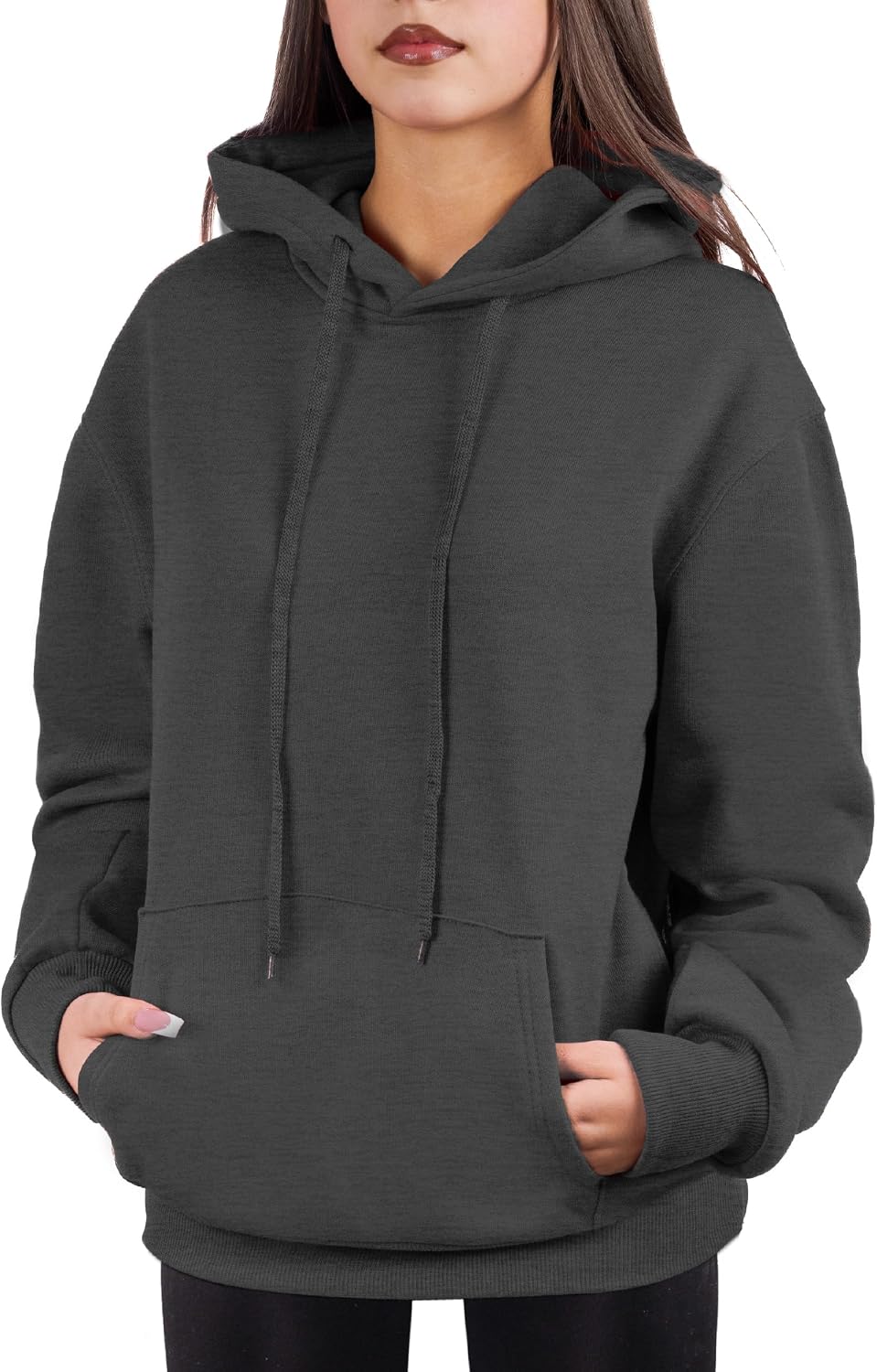 Cloud Essentials Oversized Pullover Hoodie for Women Soft Fleece Cotton Blend, Cozy Everyday Sweatshirt