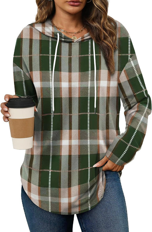 Bofell Hoodies for Women Long Sleeve Shirts Fall Clothes 2026 Outfits Crewneck Sweatshirts Winter Fashion Clothing