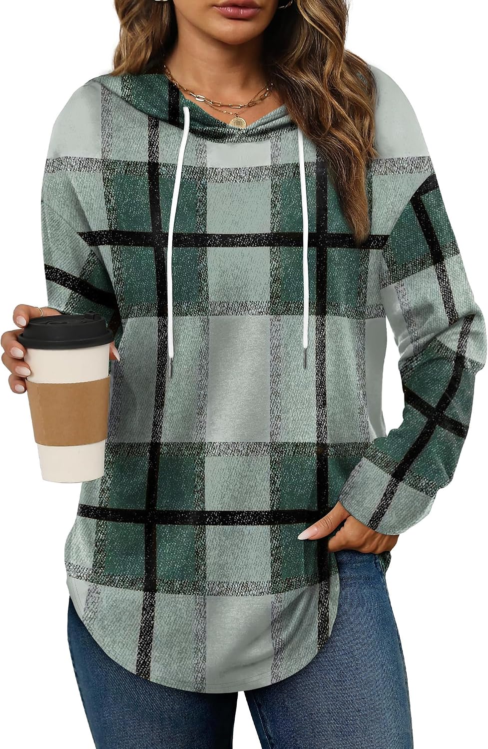 Bofell Hoodies for Women Long Sleeve Shirts Fall Clothes 2026 Outfits Crewneck Sweatshirts Winter Fashion Clothing