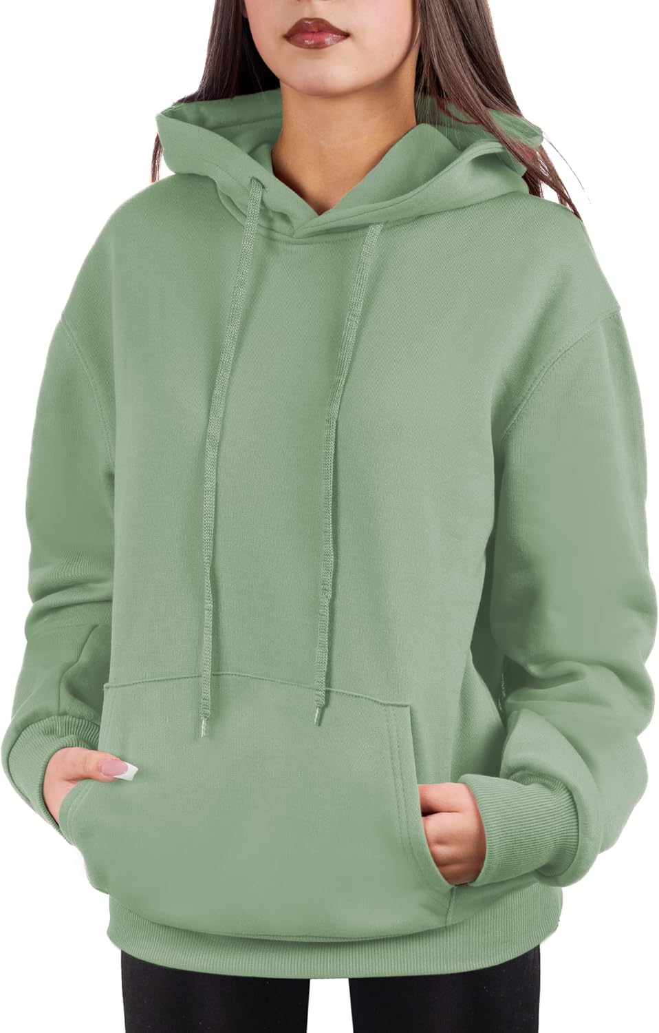 Cloud Essentials Oversized Pullover Hoodie for Women Soft Fleece Cotton Blend, Cozy Everyday Sweatshirt