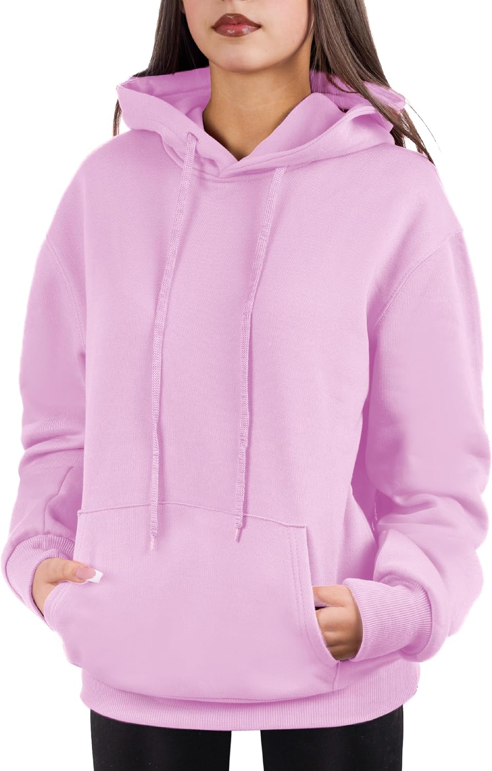 Cloud Essentials Oversized Pullover Hoodie for Women Soft Fleece Cotton Blend, Cozy Everyday Sweatshirt