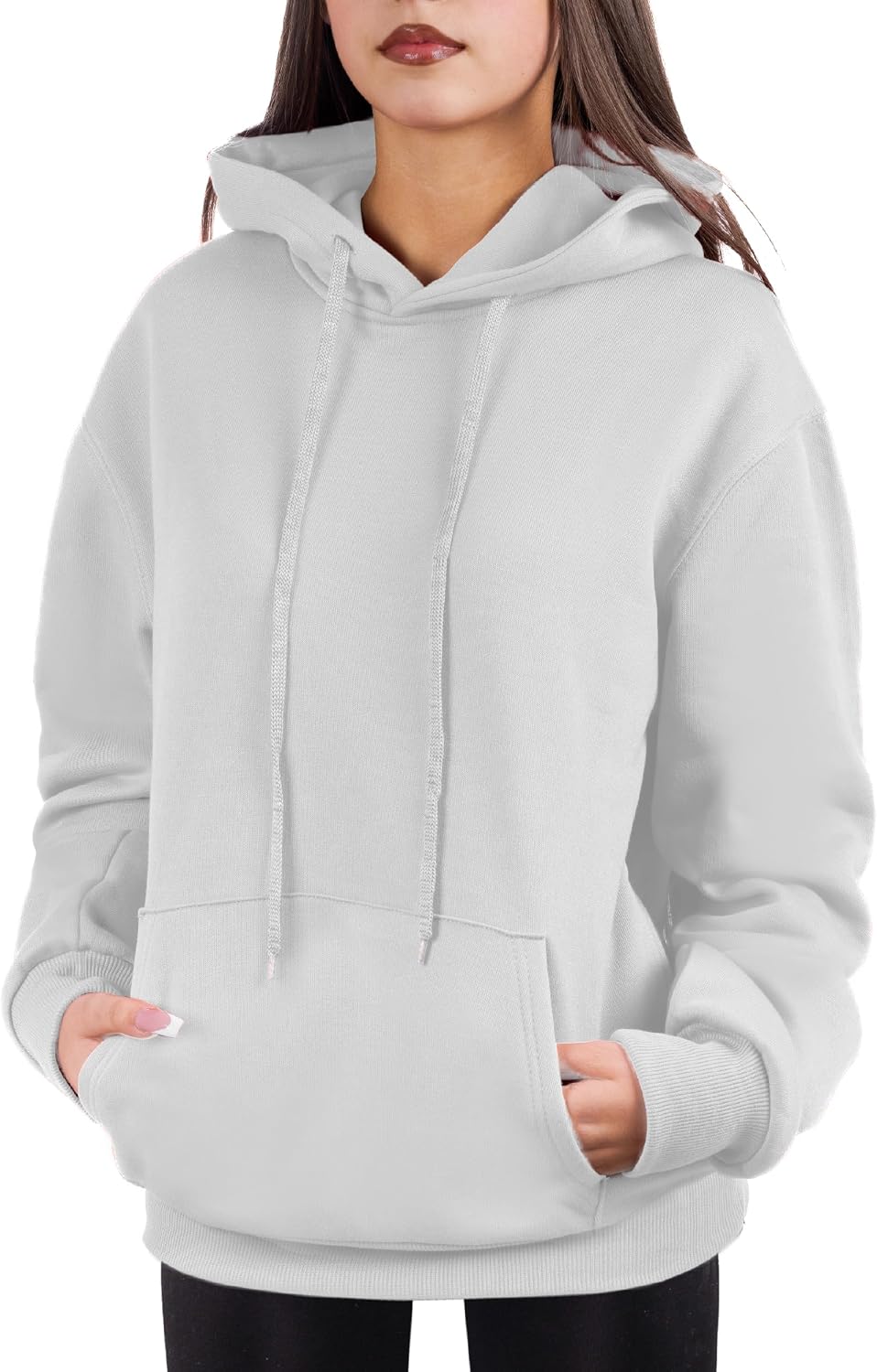 Cloud Essentials Oversized Pullover Hoodie for Women Soft Fleece Cotton Blend, Cozy Everyday Sweatshirt