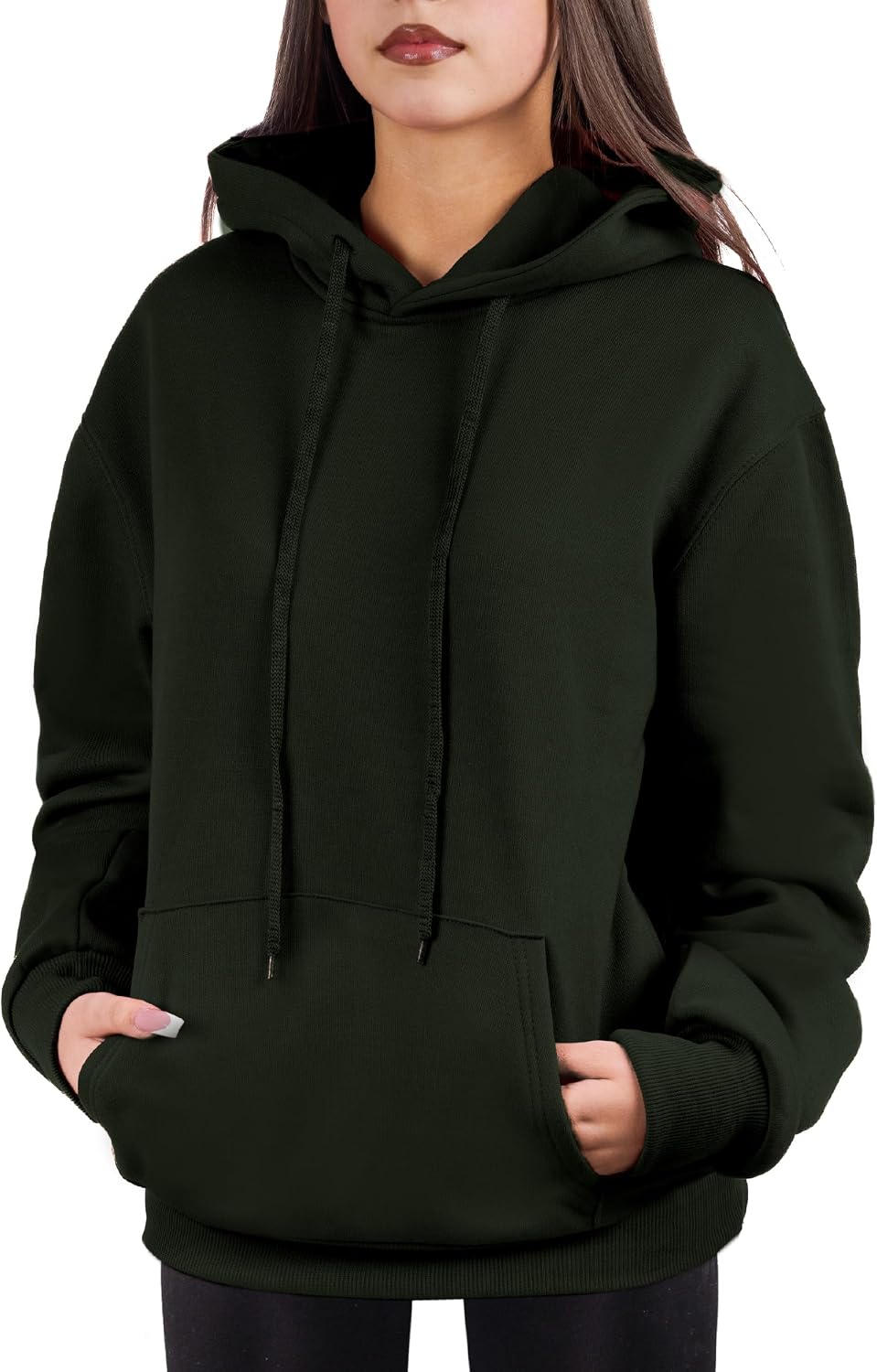 Cloud Essentials Oversized Pullover Hoodie for Women Soft Fleece Cotton Blend, Cozy Everyday Sweatshirt