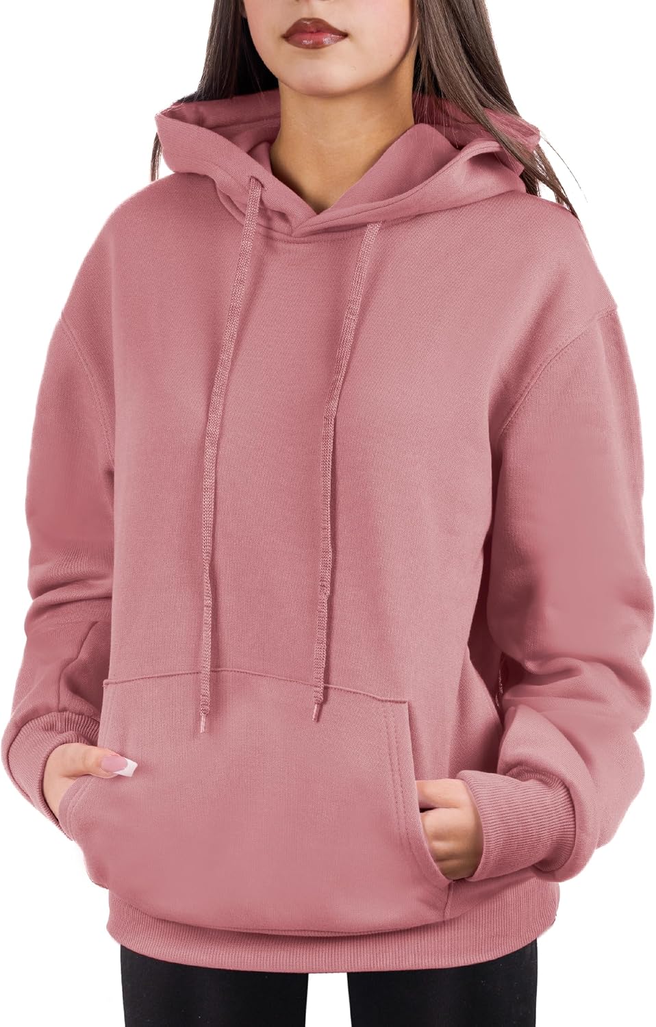 Cloud Essentials Oversized Pullover Hoodie for Women Soft Fleece Cotton Blend, Cozy Everyday Sweatshirt