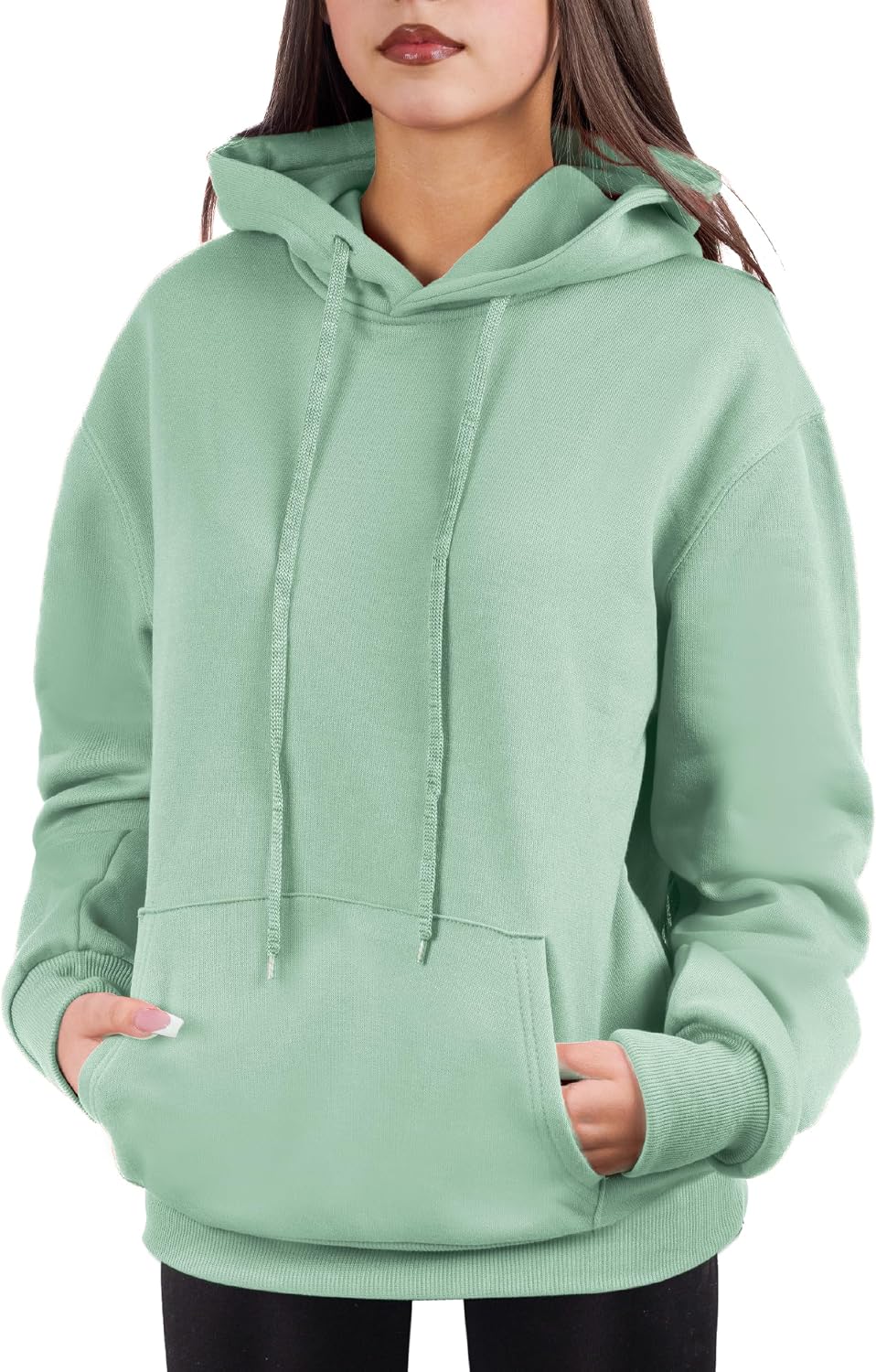 Cloud Essentials Oversized Pullover Hoodie for Women Soft Fleece Cotton Blend, Cozy Everyday Sweatshirt