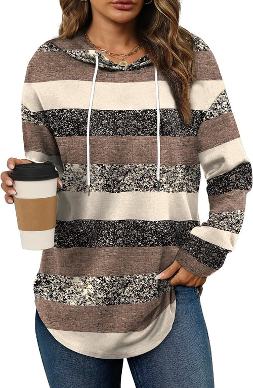 Bofell Hoodies for Women Long Sleeve Shirts Fall Clothes 2026 Outfits Crewneck Sweatshirts Winter Fashion Clothing